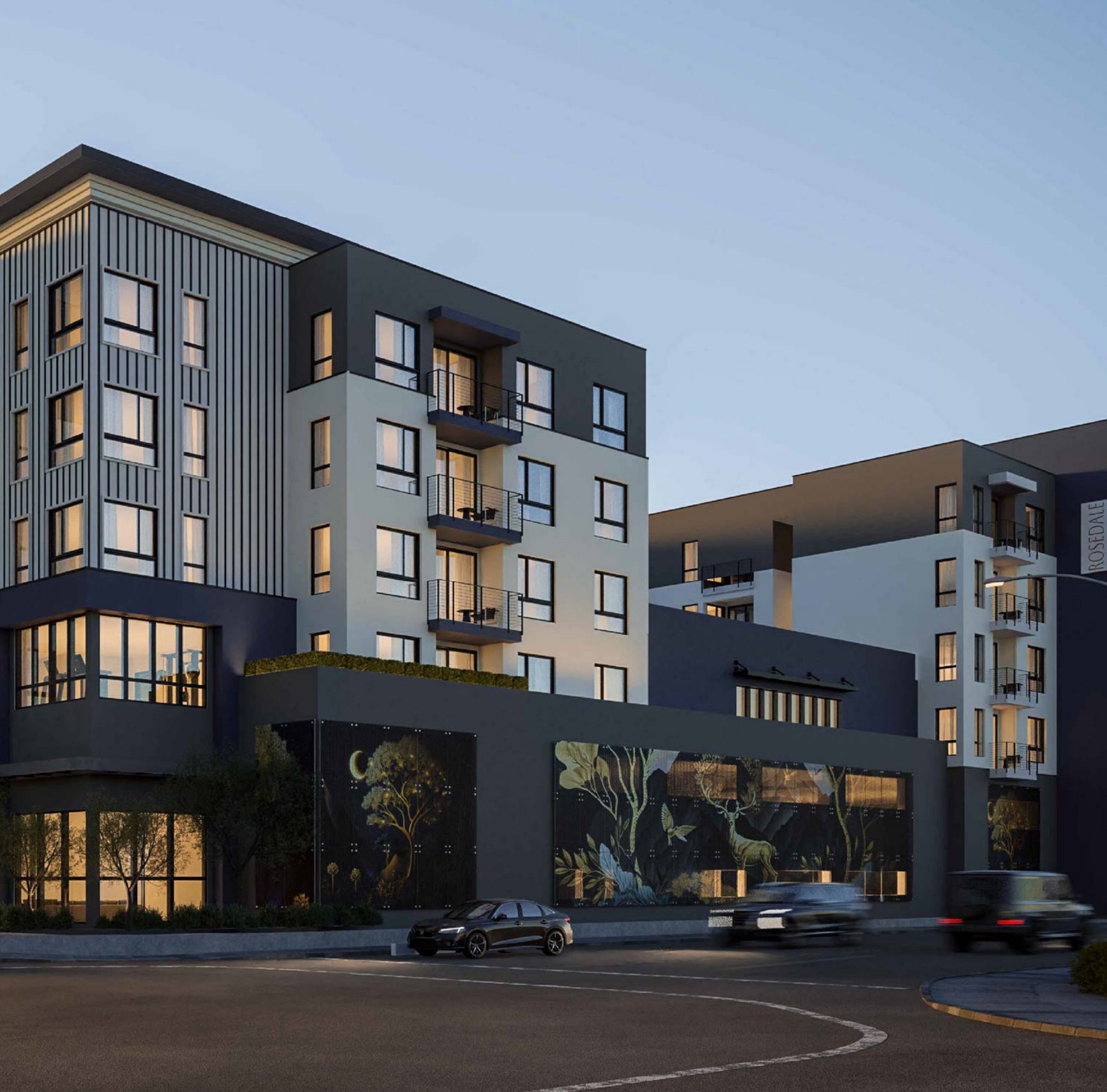 Colima Apartments — architectural rendering of the approved 105-unit multifamily development